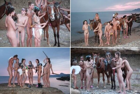 Mystical Horsey Riders Series photos - Nudists relax beautifully—a sight to behold