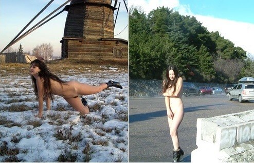 Beautiful Suntan Stretches-Winter Sport pics - Connoisseurs of naturism choose nature