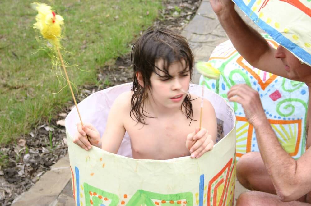 Easter 2X Eggs Outdoors photos - Undressing is permissible only within ones own community