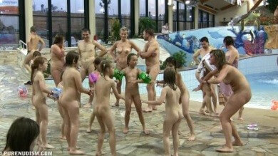 Aqua extravaganza 1 Full HD - Blending in with the crowd of nudists