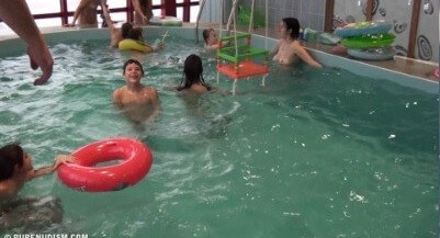 Indoor Swim Exercise 2 Full HD video - In naturism, sincerity and honesty are valued