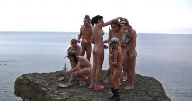 Rocky Canyon Cabin # 2 video - People come together in unity with nature to take off their clothes