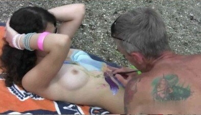 Body Art Nudist Beach 1 Full HD video - Being naked helps one feel a sense of freedom