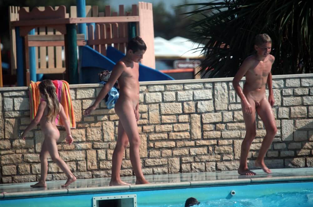 Naturist Pool Assortment photos - Health and well-being are enhanced through naturism and nudism