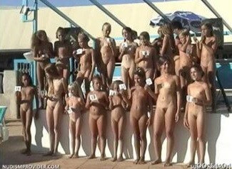 Junior Miss Pageant France video 2 - Family naturism in European countries