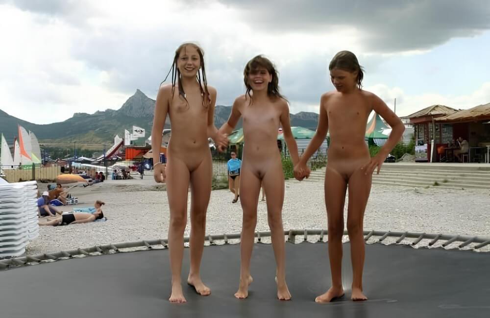 Trampoline pics - Living with joy and ease as part of the naturist and nudist lifestyle