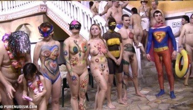Body paint award lines Full HD - The nature of nudism provides strength and inspiration