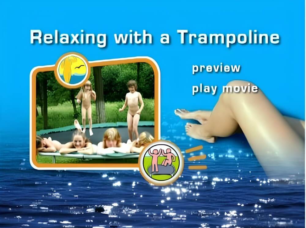 Naturist Freedom: Relaxing with a trampoline DVD - Peace and tranquility are important values for naturists