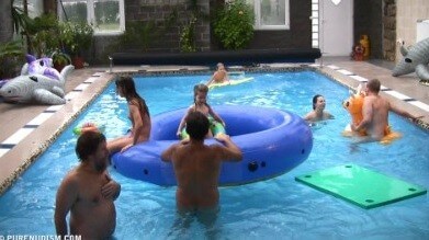 Piano pool and tennis Full HD - Nudism helps overcome prejudices and fears
